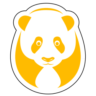 Big Panda Sticker (Yellow)